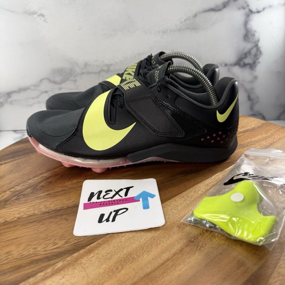 Men 6.5/Women 8-Nike Air Zoom Long Jump Elite Track Spikes Black Volt CT0079-001